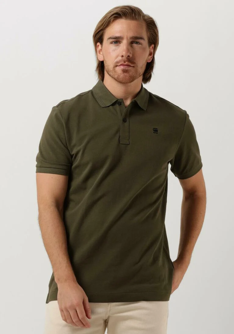 G-STAR RAW groene g-star raw polo dunda slim polo s/s