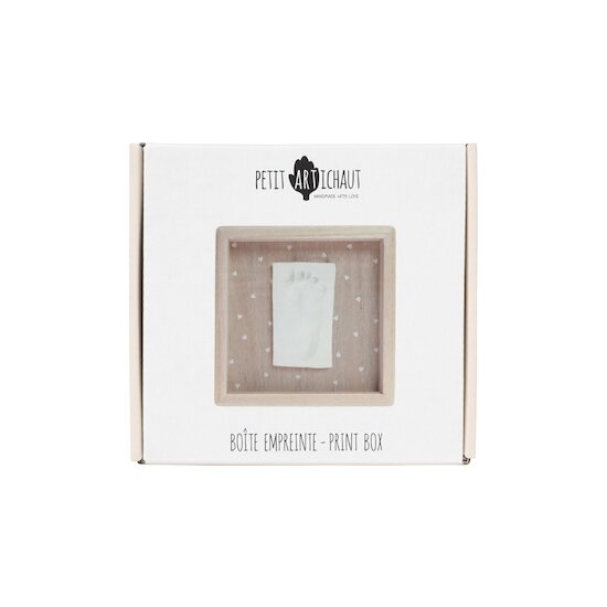 Cadre boîte empreinte   Jolis cœurs        de               Petit Artichaut