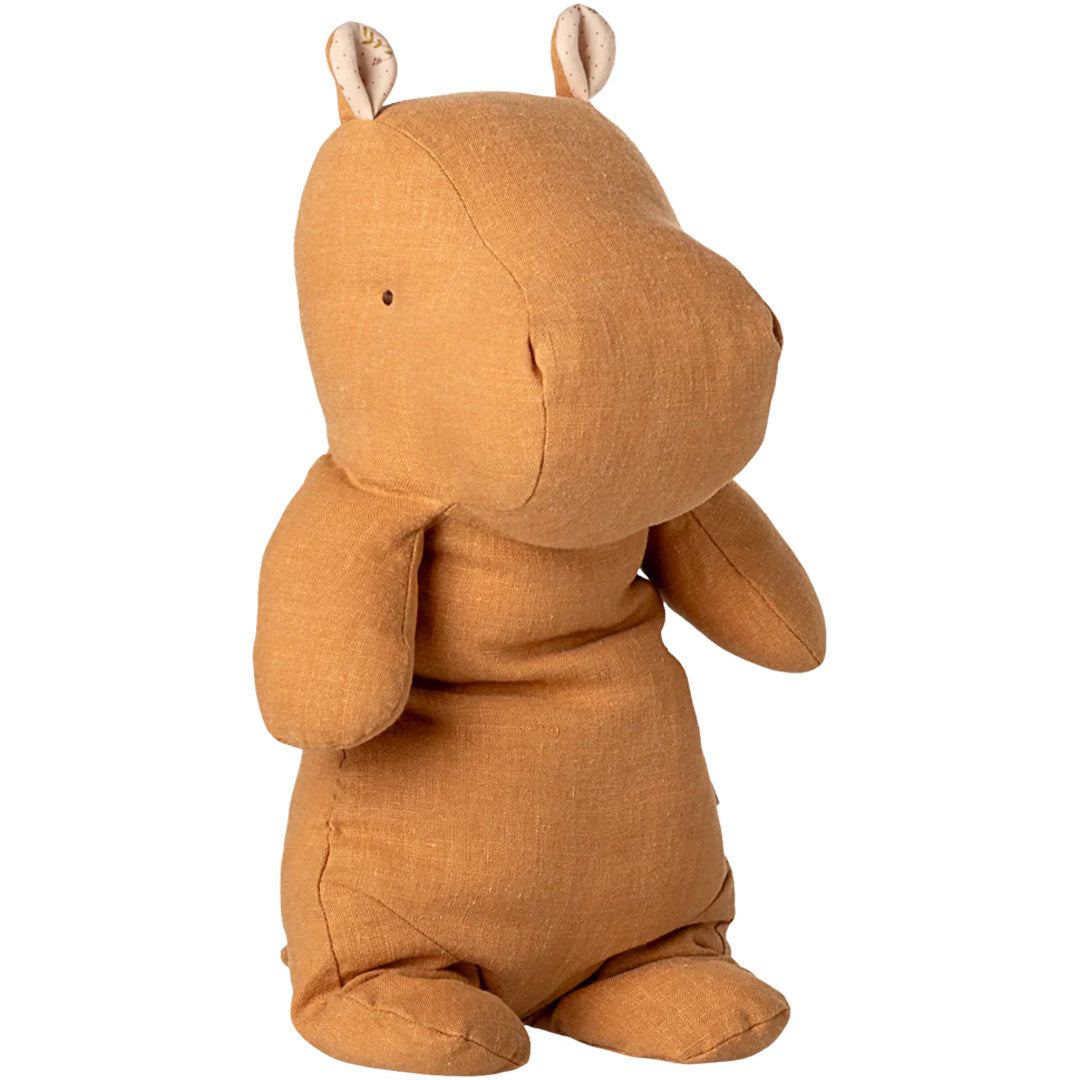 maileg knuffelnijlpaard safari friends - honey - 30 cm