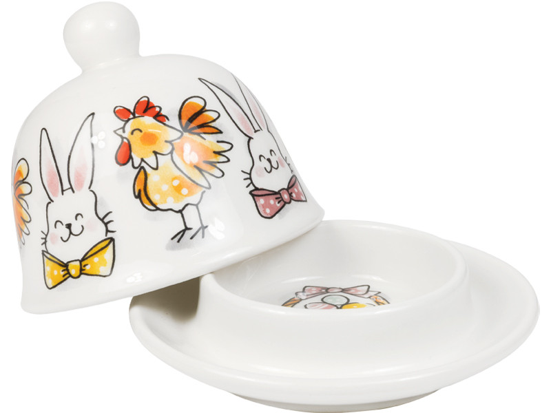 Botervloot rond 12cm Pasen Paashazen & Paaskippen