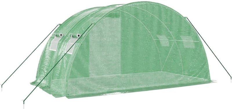 Tuinkas - Ruim - Polyetheen - Stalen Frame - UV-bestendig