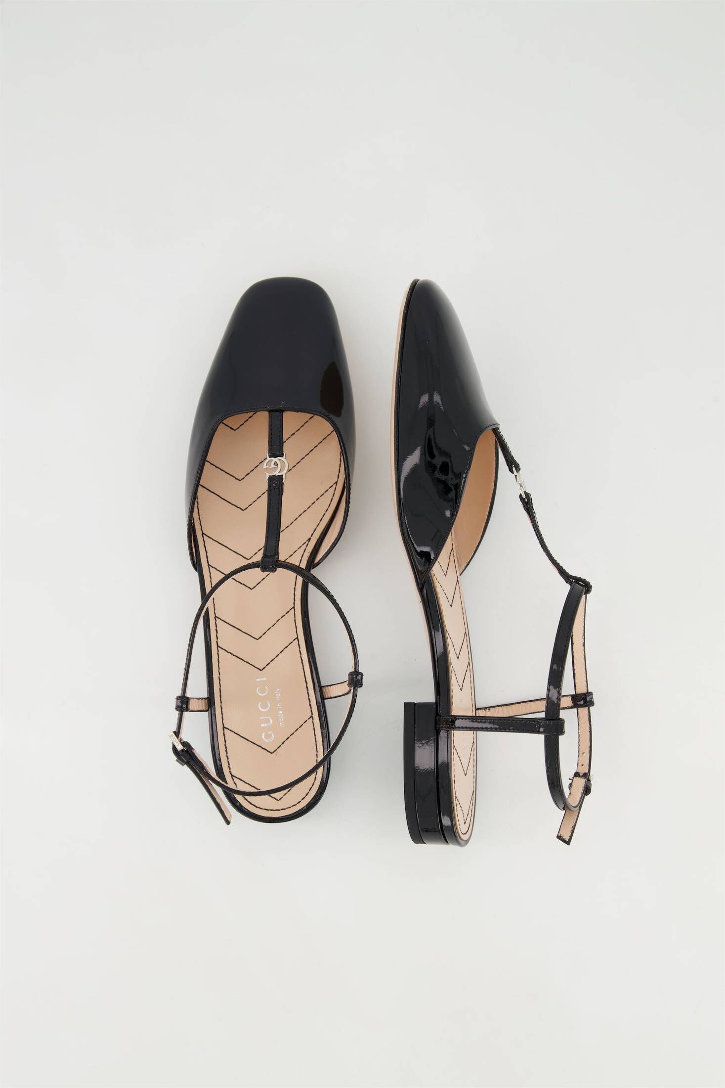 Gucci| Damen Ballerina MARY JANE MARMONT Leder