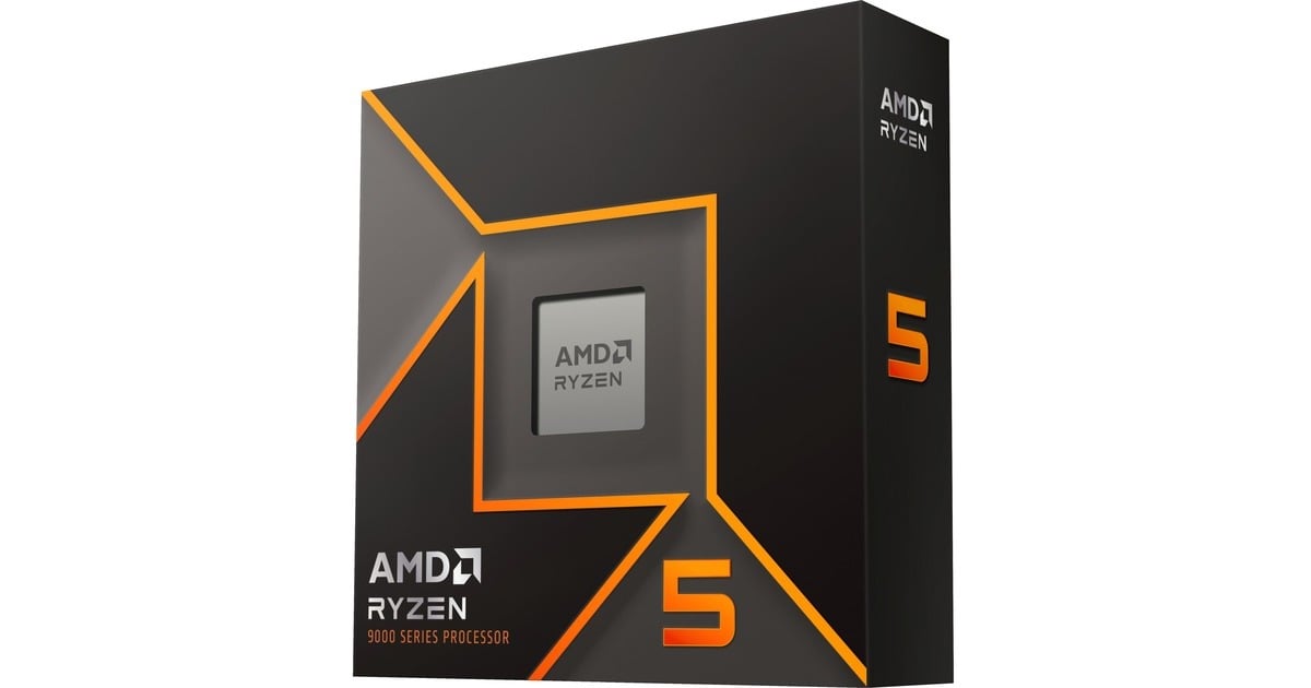 AMDRyzen 5 9600X, 3,9 GHz (5,4 GHz Turbo Boost) socket AM5 processor  (Unlocked, Boxed)
