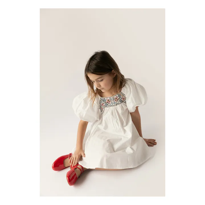 Simple Kids Robe Gula Popeline | Blanc