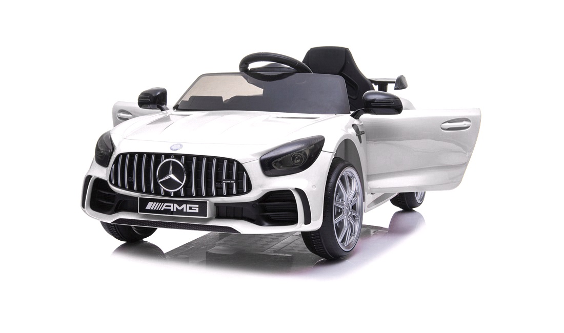 El bil til børn Mercedes GTR AMG 12V hvid