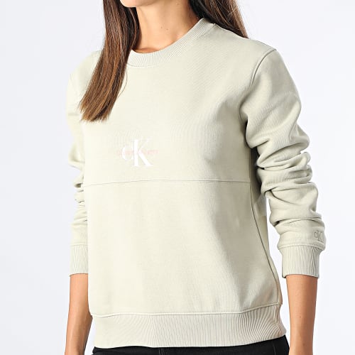 Sweat Crewneck Monogram Logo 8982 Vert Clair