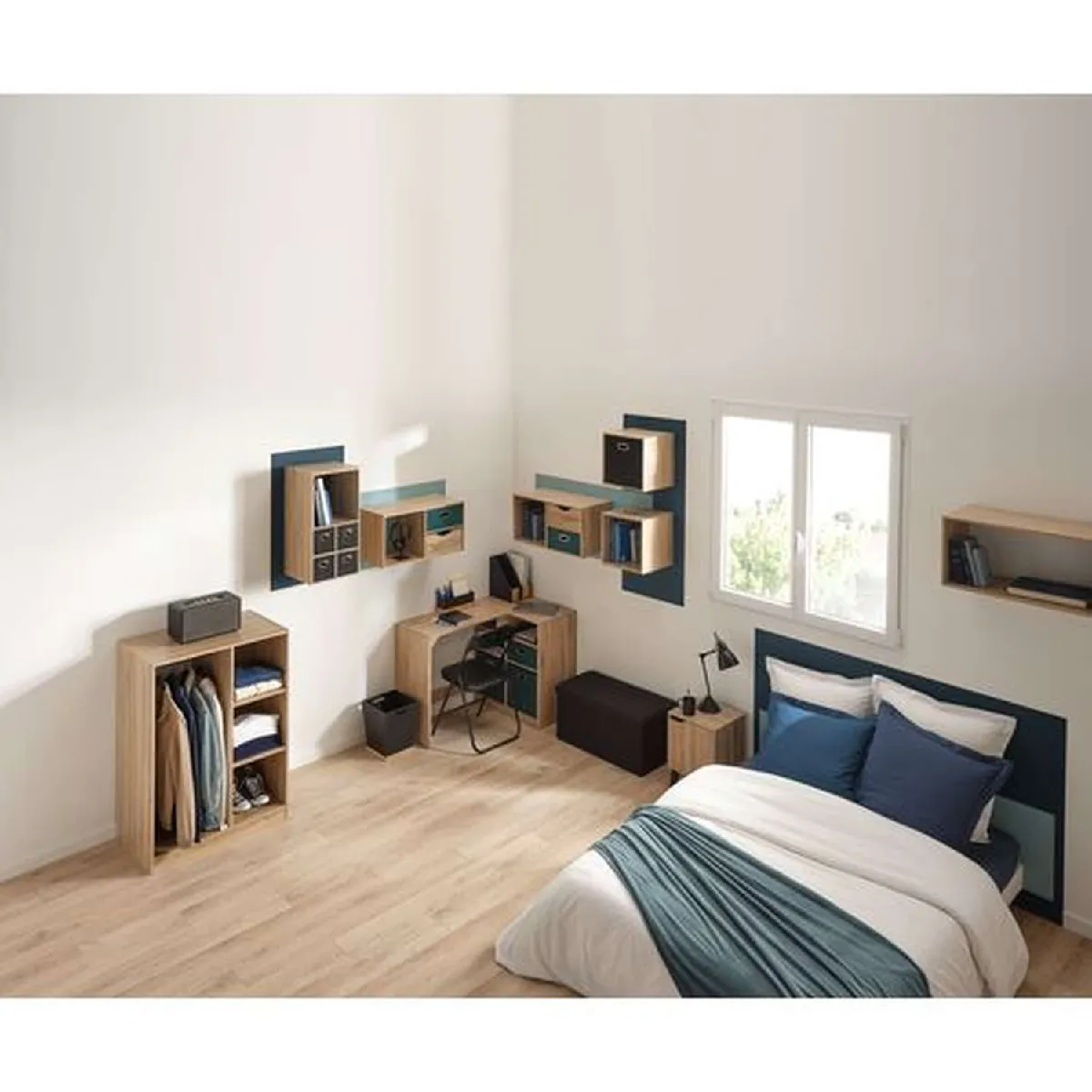 Five Simply Smart Lot de Boîtes - Bleu Pétrol