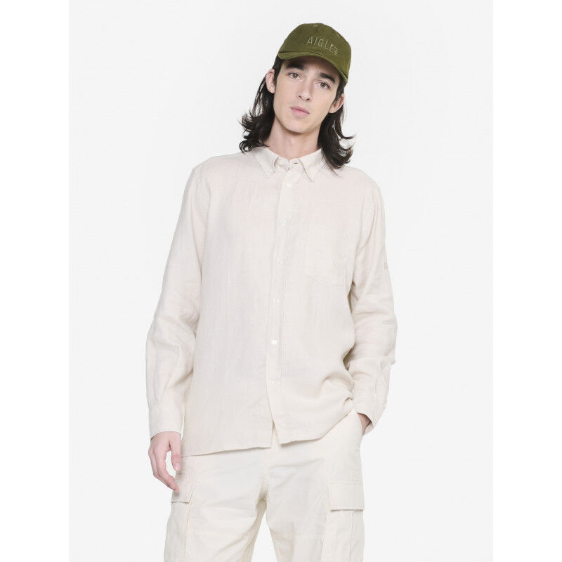 Chemise en lin à manches longues - Chemise homme