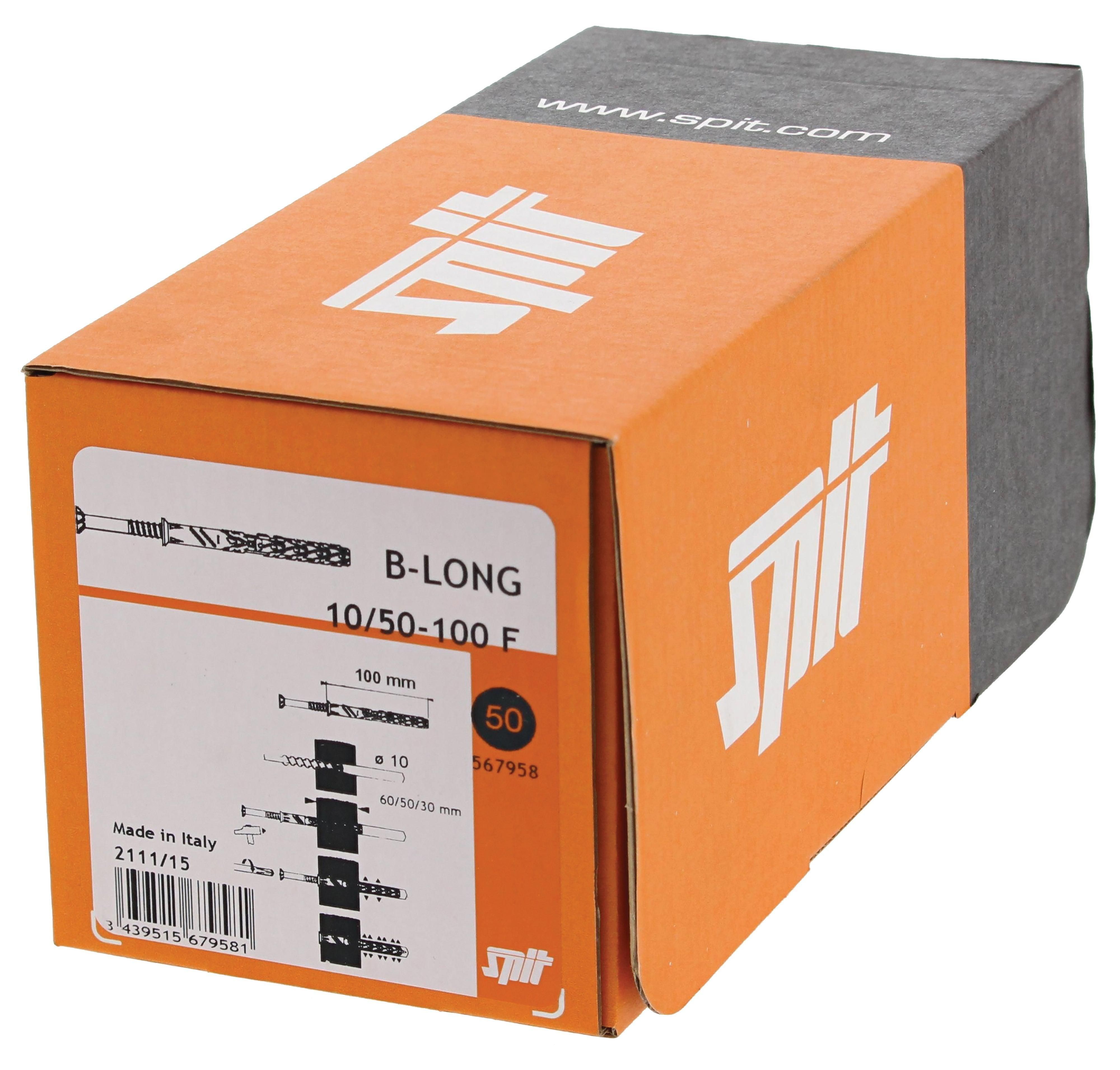 Spit B-LONG F Constructie Plug 10x200/150F VERZINKTKOP/TX40 VE=50 - 567963