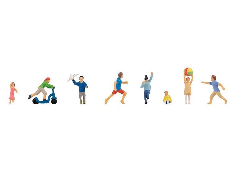 Faller Figuren Spielende Kinder H0 Set mit 8 Figuren im Massstab 1:87