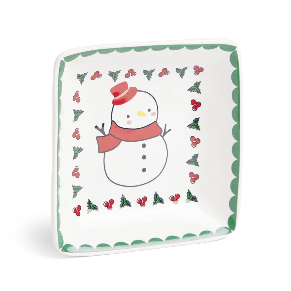 Coupelle Noël carrée en céramique - 4 modèles