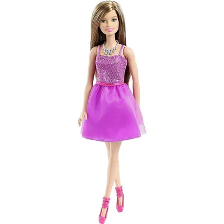 Barbie Glitzerkleid lila