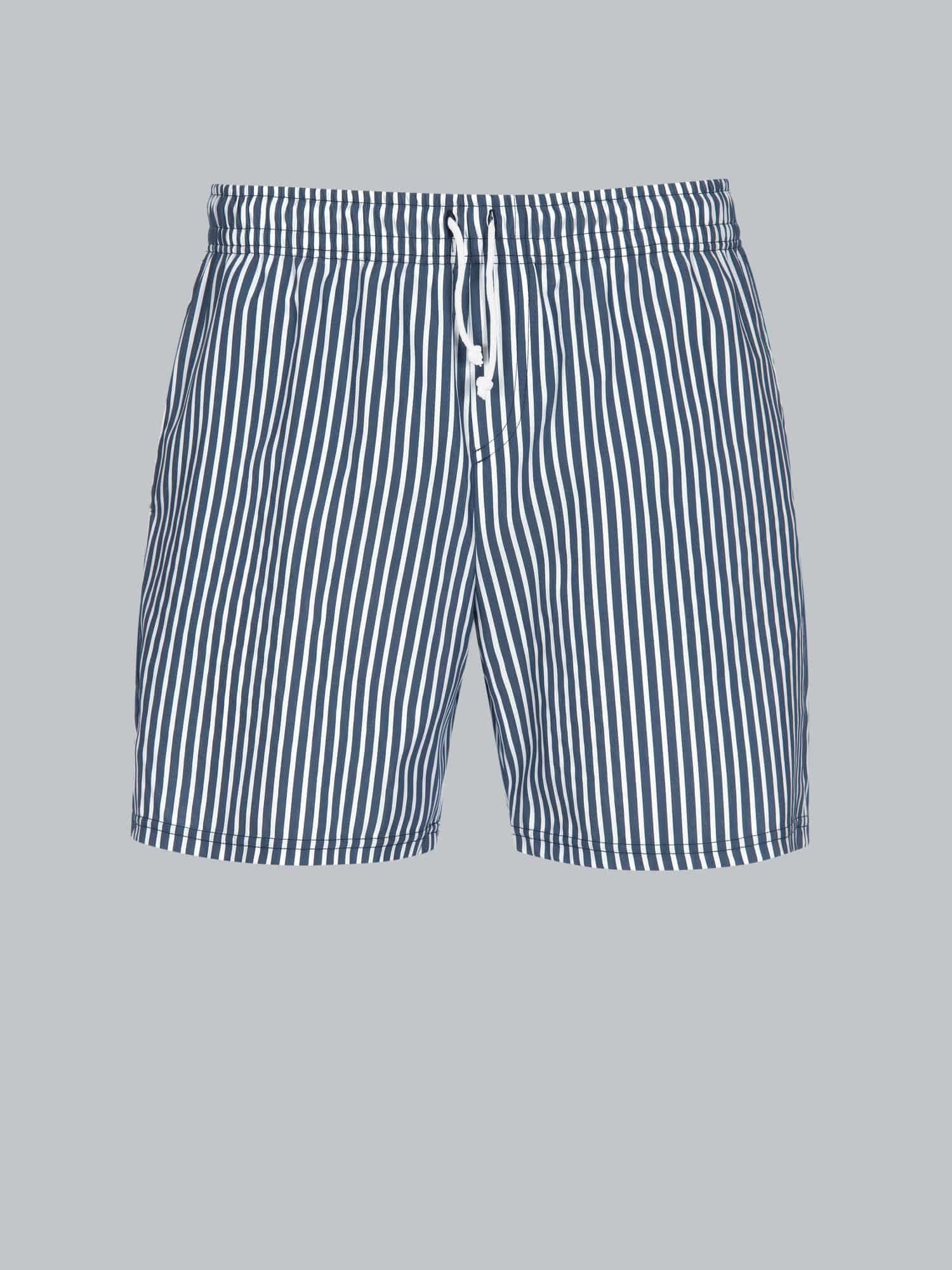 Bade-/Freizeitshorts mit Druckmotiv Navy