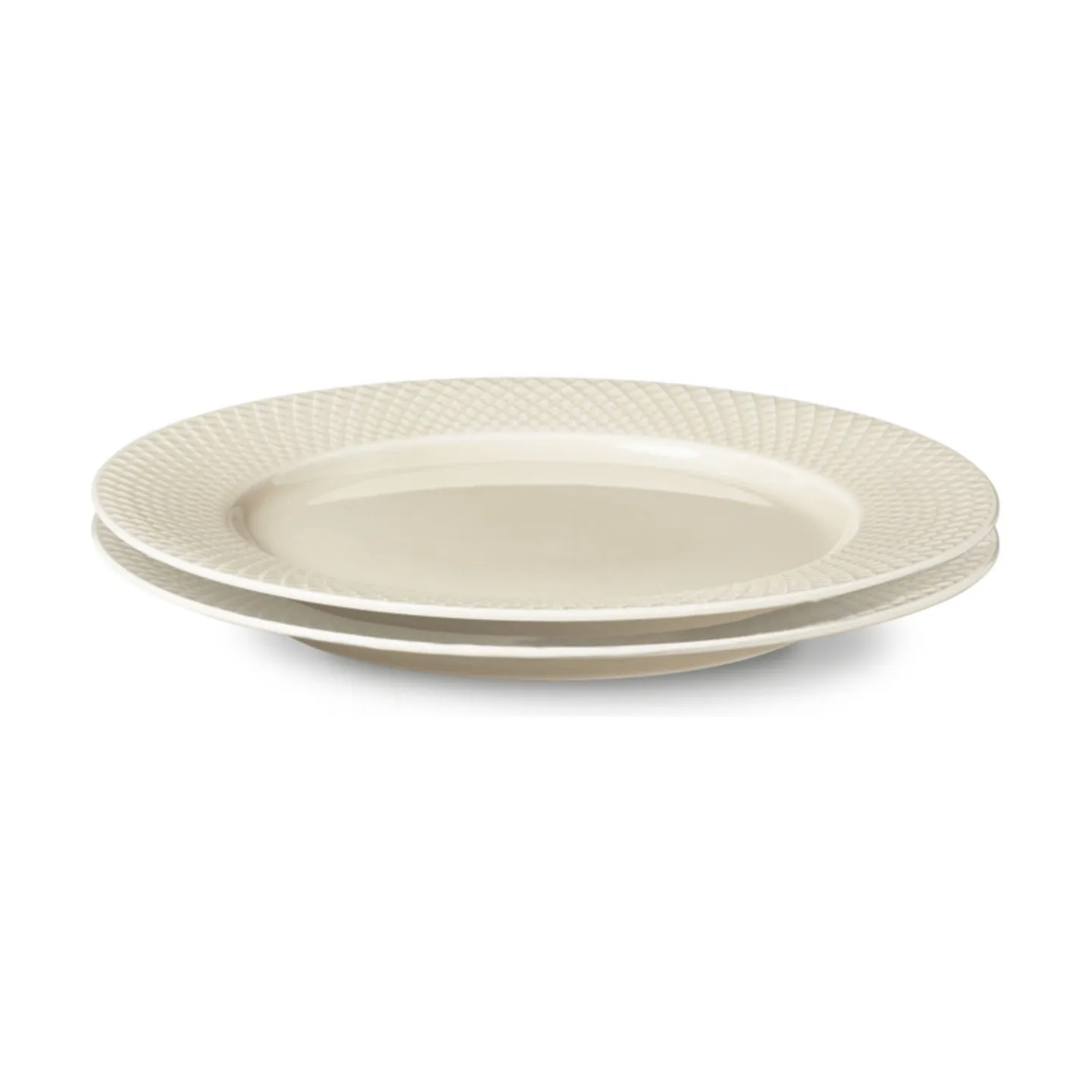 Lyngby Porcelæn Rhombe Earth Middagstallerken - 2 stk
