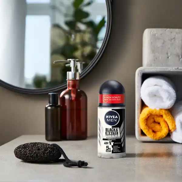 Anti-Transpirant Roll-on Black & White Invisible
