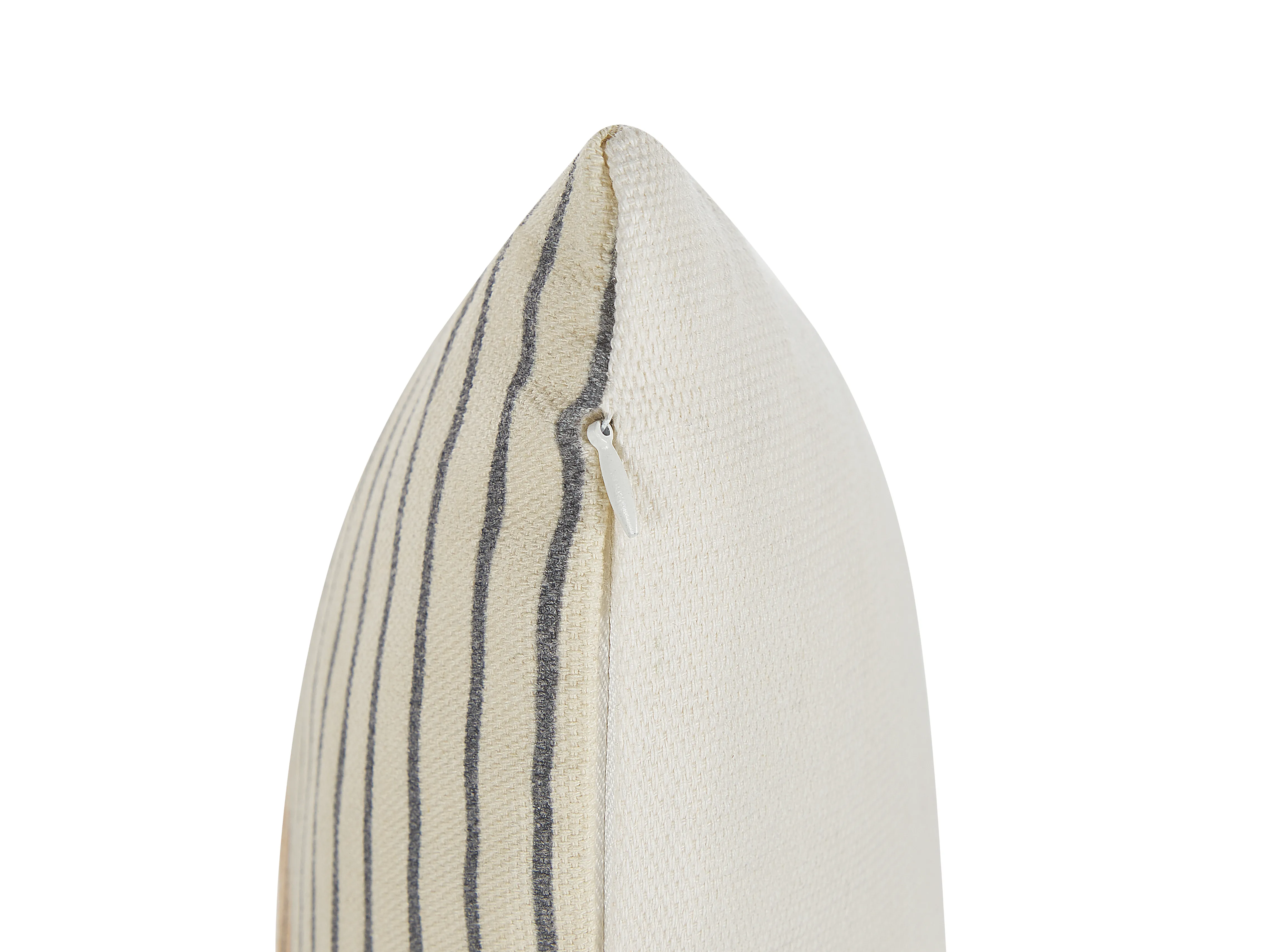 Set van 2 sierkussens MOONFLOWER 45 x 45 cm Wit geometrisch patroon