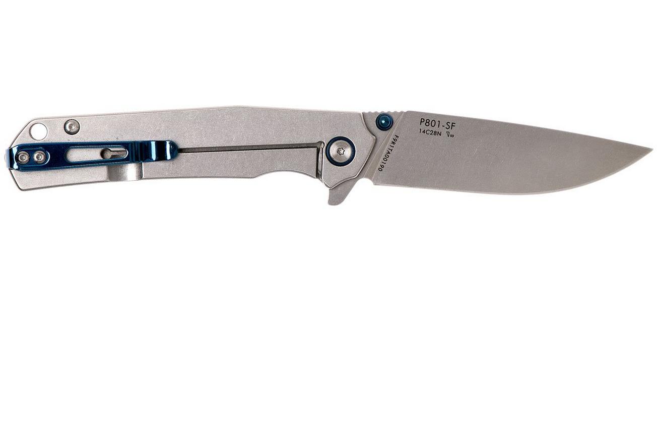 Ruike P801-SF Blue zakmes, Stonewashed finish