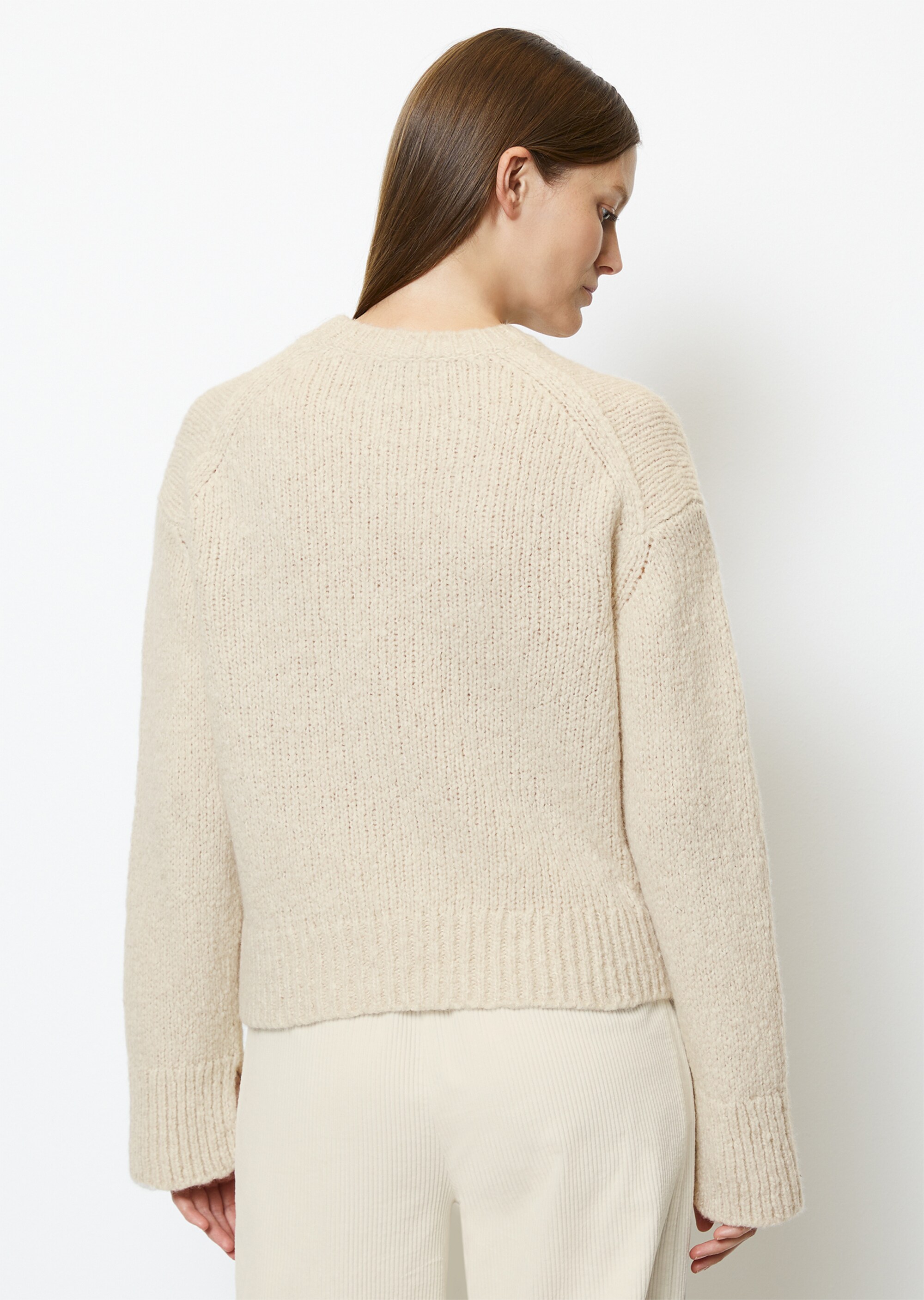 Strickpullover looseaus Schurwolle-Mix