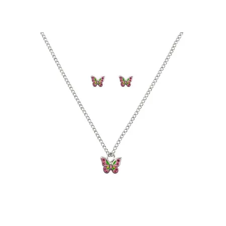 bb Klostermann Kette+Ohrstecker Schmetterling Silver Line