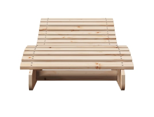 VIDAXL - Bain de soleil Chaises longues lot de 2 205x60x31,5cm bois massif de pin