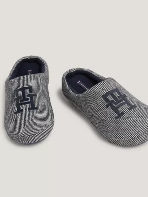 Pantufas TH Monogram Herringbone Recicladas