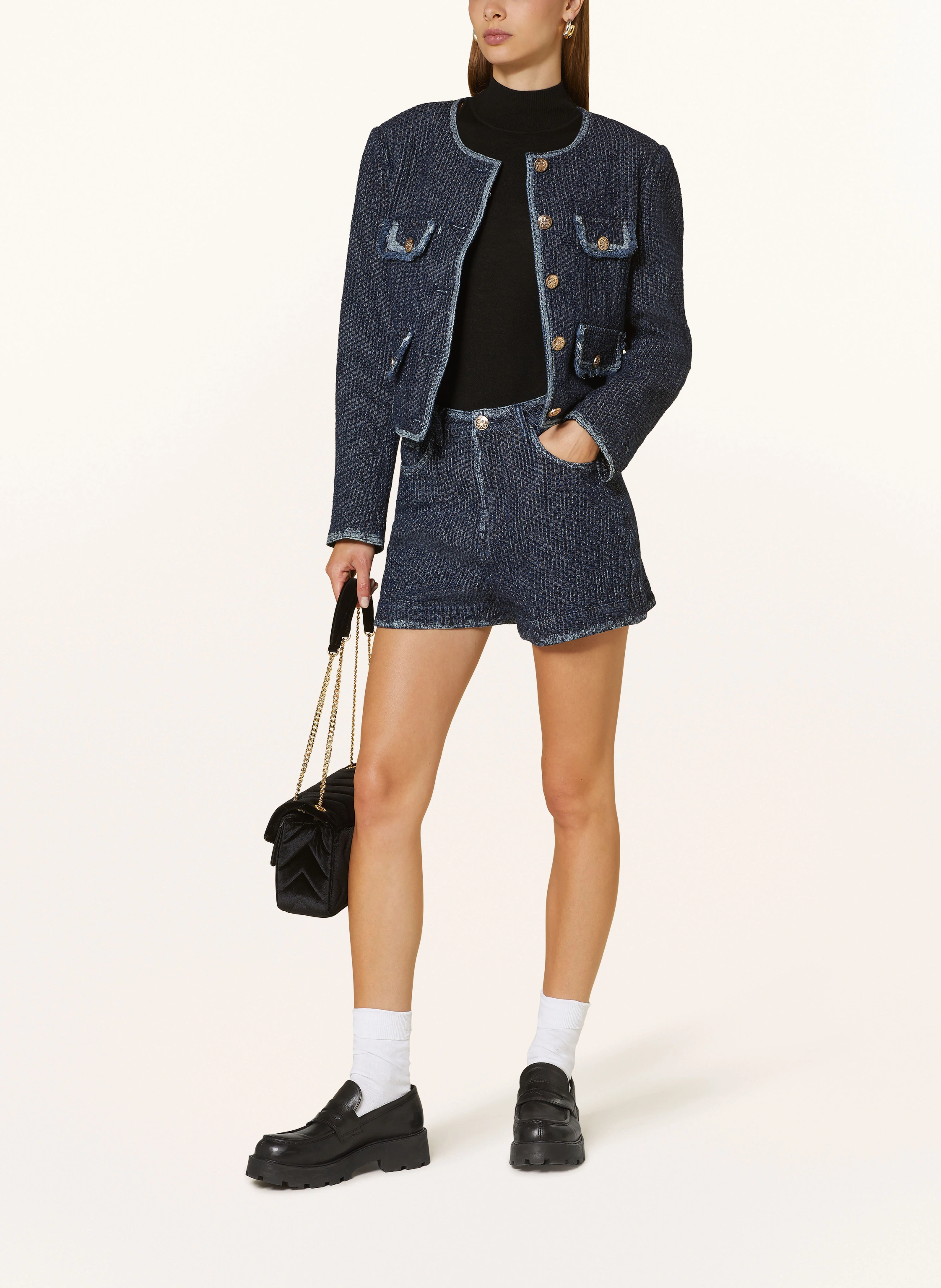 SUNCOO Kastenjacke DIANA in Jeansoptik