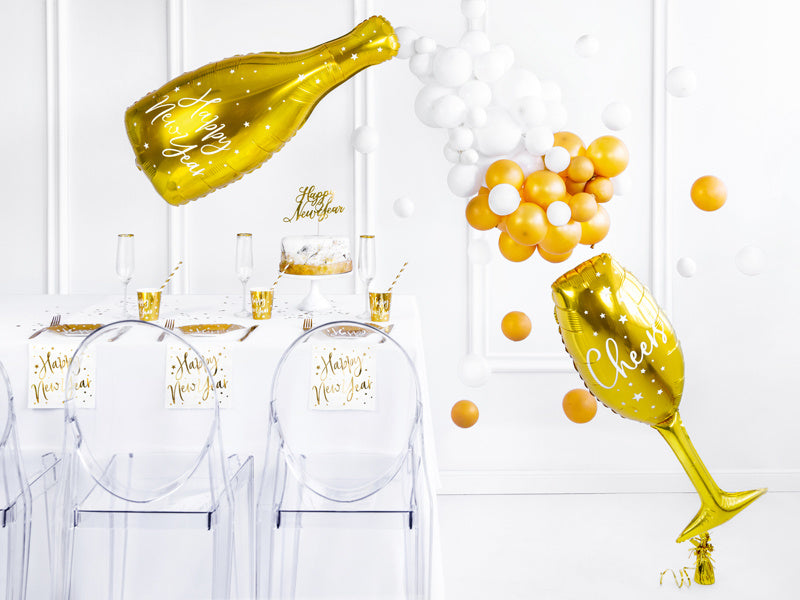 Helium Ballon Champagne Glas Leeg 80cm