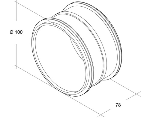 Spiraalbuisverbinder Ø 100 mm