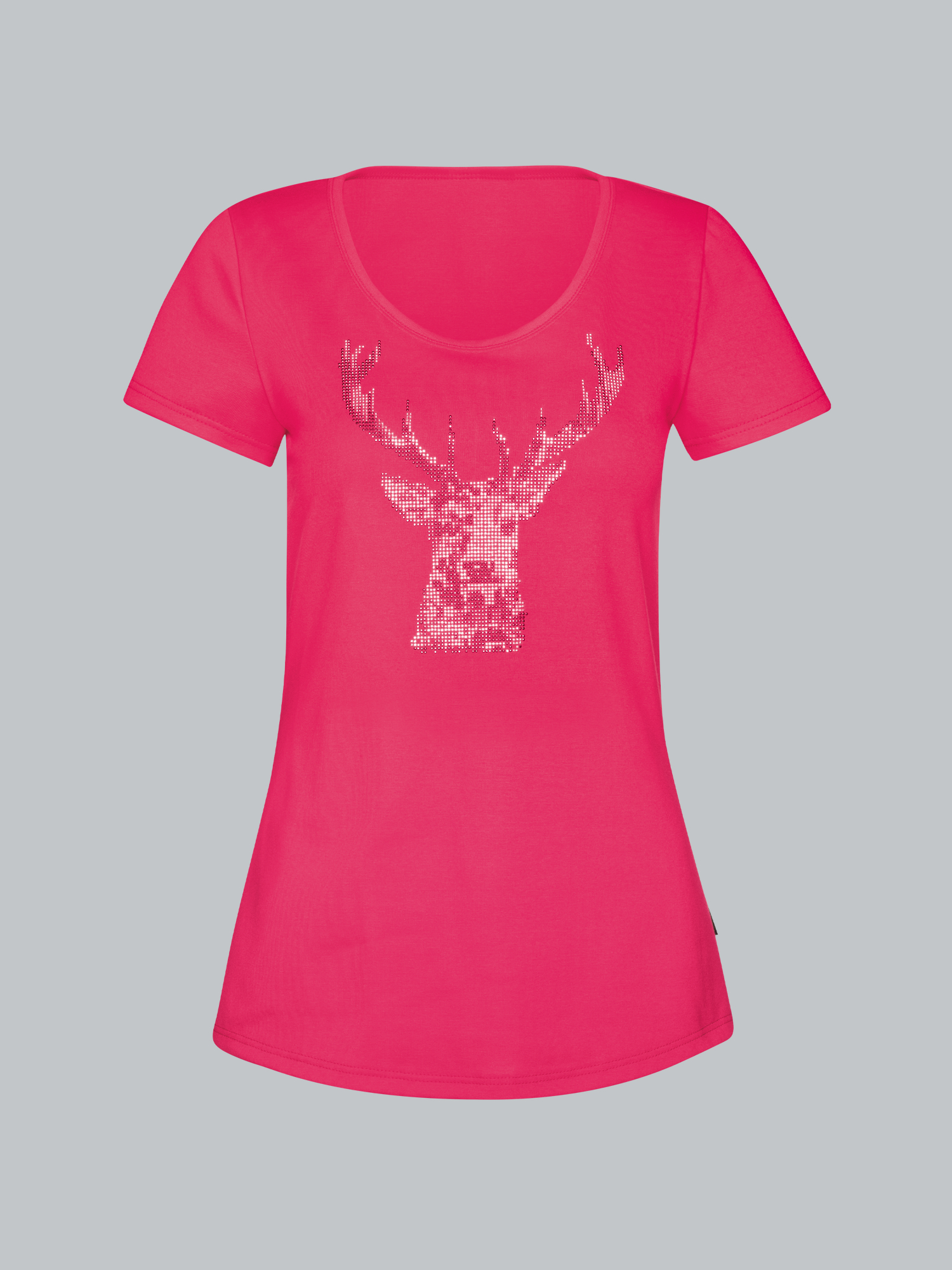 T-Shirt Glitzer-Hirsch Koralle