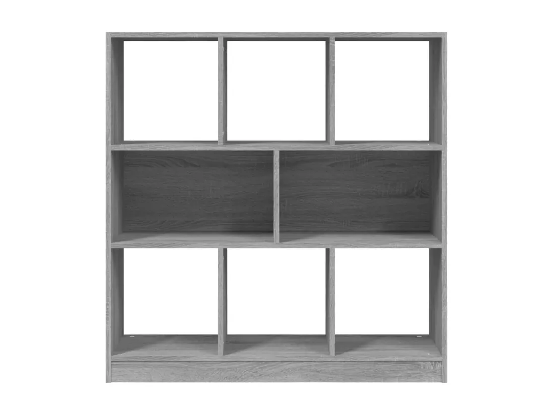 Bibliothèque Sonoma gris 97,5x29,5x100 cm Bois d'ingénierie