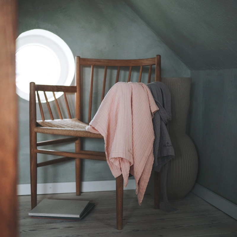 Lille Kanin Poncho Muslin 3-6 Years - Rose Smoke