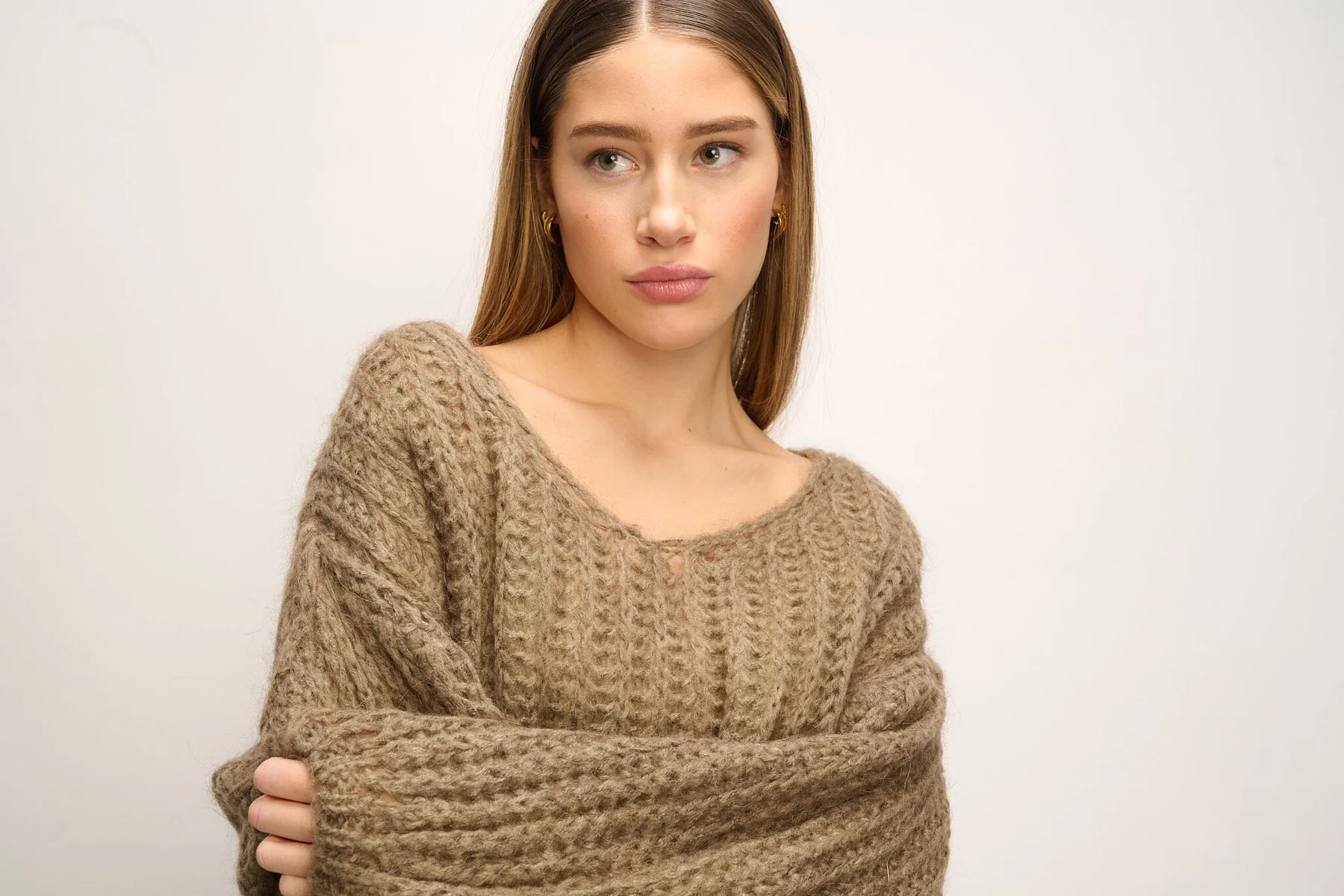 Noella Joseph Knit Sweater 143 brown