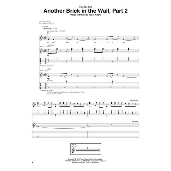 Hal Leonard Pink Floyd Guitar Anthology
