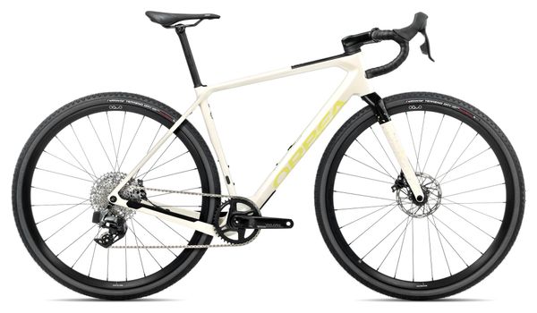 Vélo de Gravel Orbea Terra M31eTEAM 1X Sram Rival XPLR eTap AXS 12V 700 mm Blanc Ivory 2025