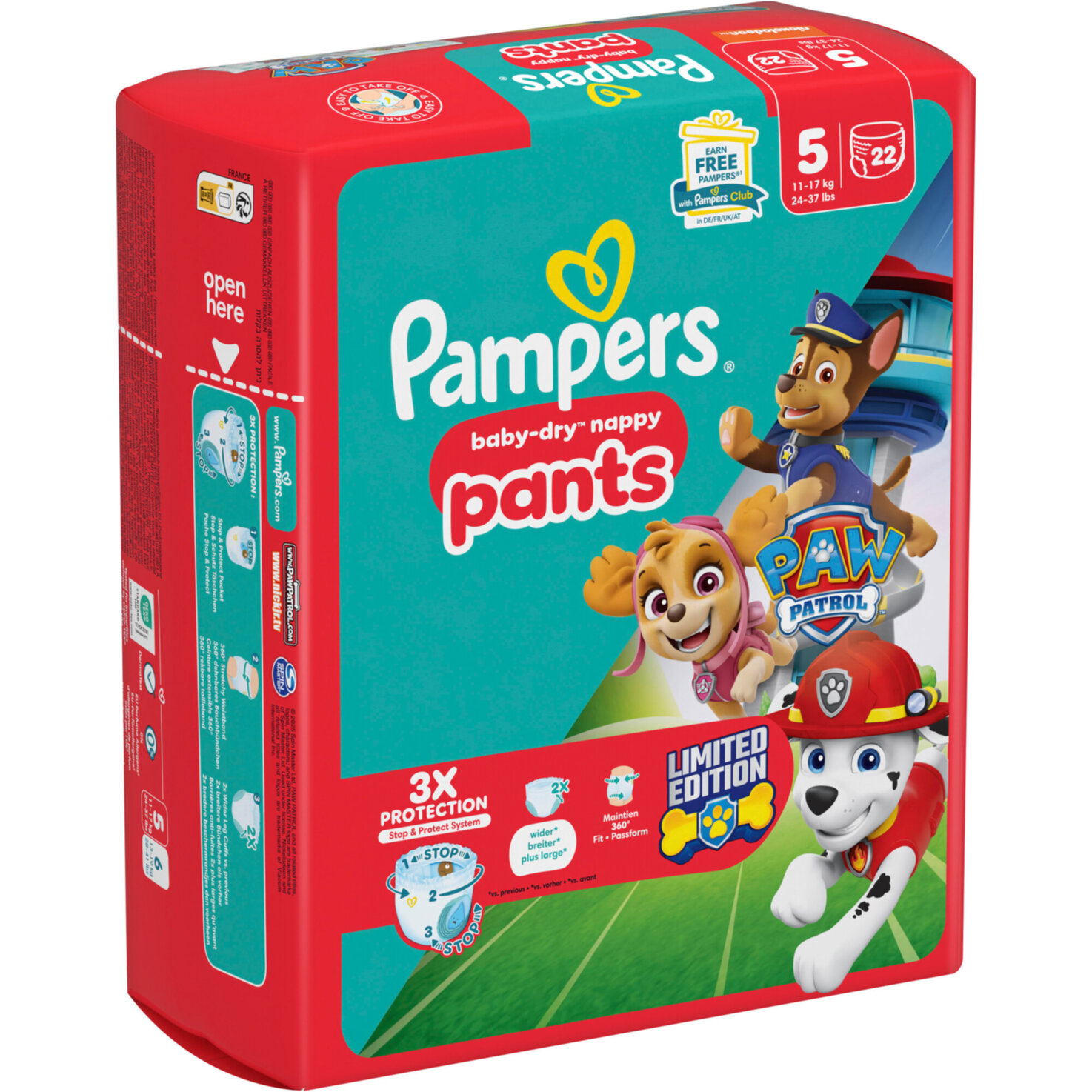Pampers Baby Dry Gr.5 Junior 11-17kg Paw Patrol