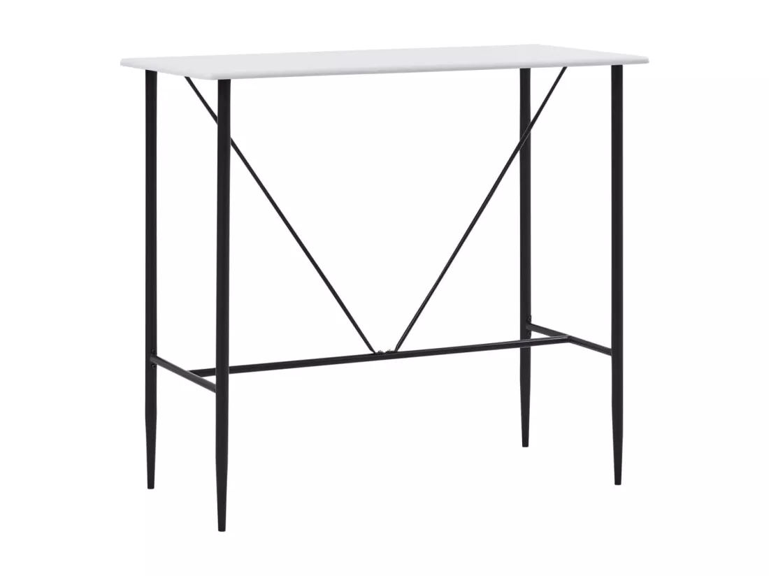 Table de bar Blanc 120 x 60 x 110 cm MDF
