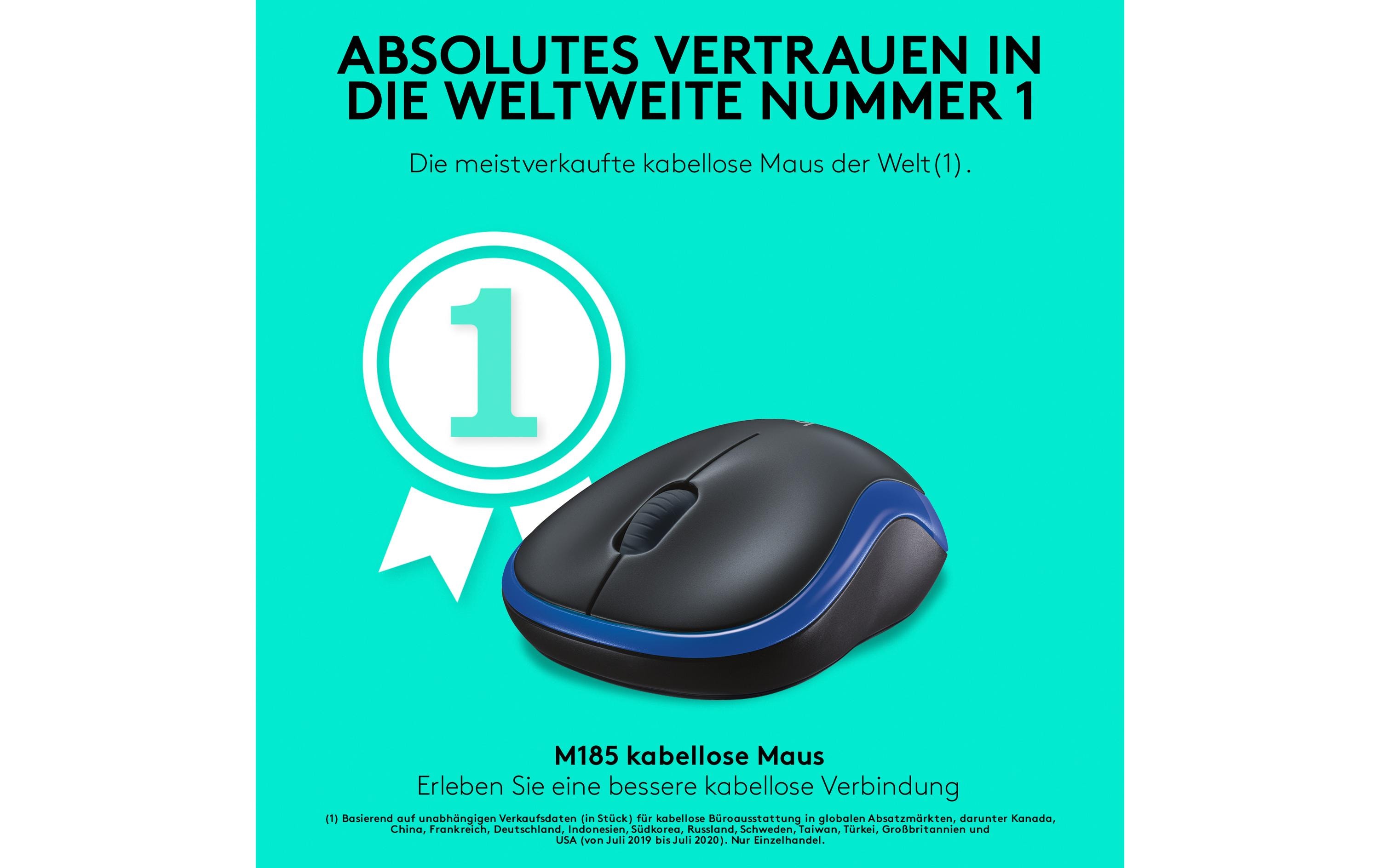Maus M185 WirelessMaus, Kabellos