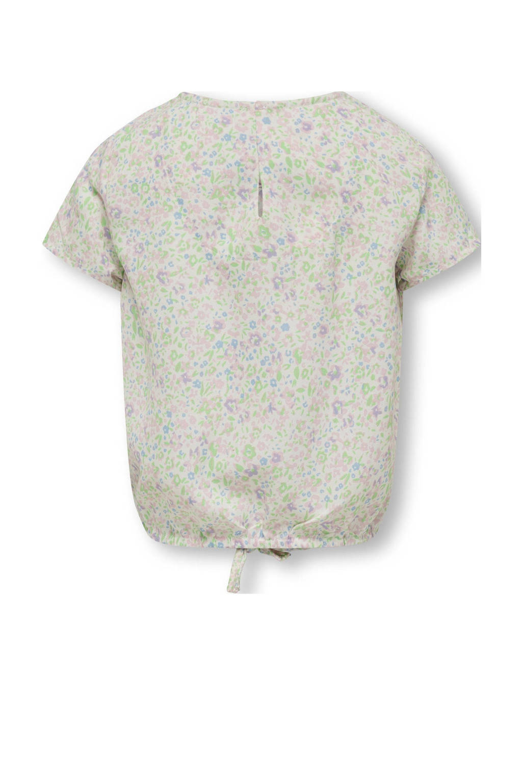 ONLY gebloemdetop KOGLINO lichtgroen/roze/lila