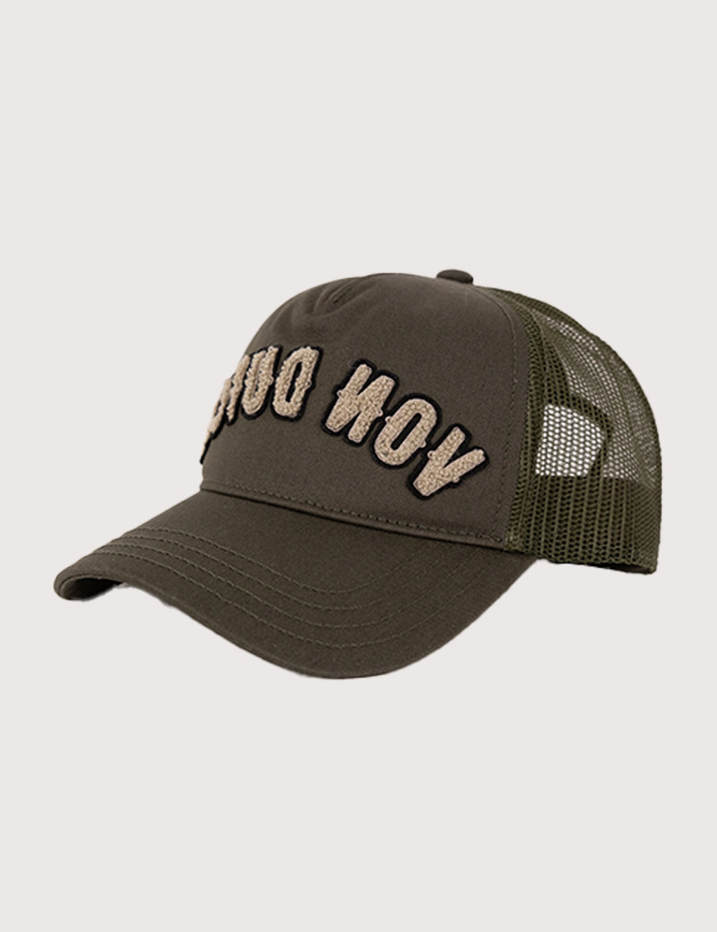VON DUTCH CASQUETTE TRUCKER LOGO KAKI