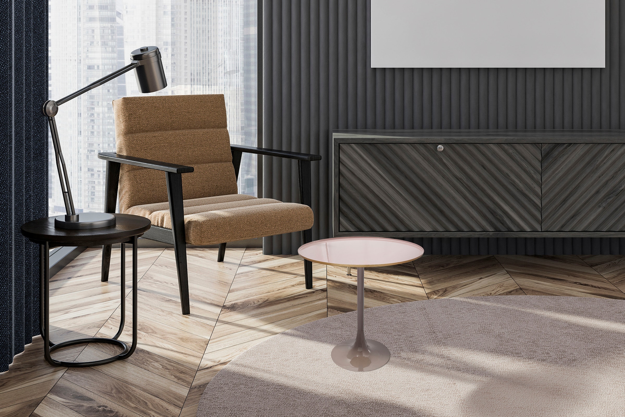 Kayoom Beistelltisch »Art Deco 925, Abstelltisch aus Metall,funktional und stabil« 1 Stk. tlg. Dekorativ, glanzvolle Lackierung, stilvolles Design
