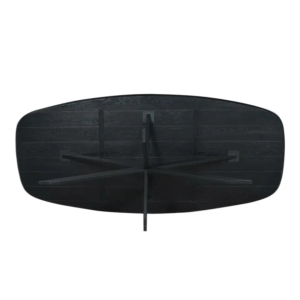 Eettafel Zwart Hout - 200x100x76cm - Ferris