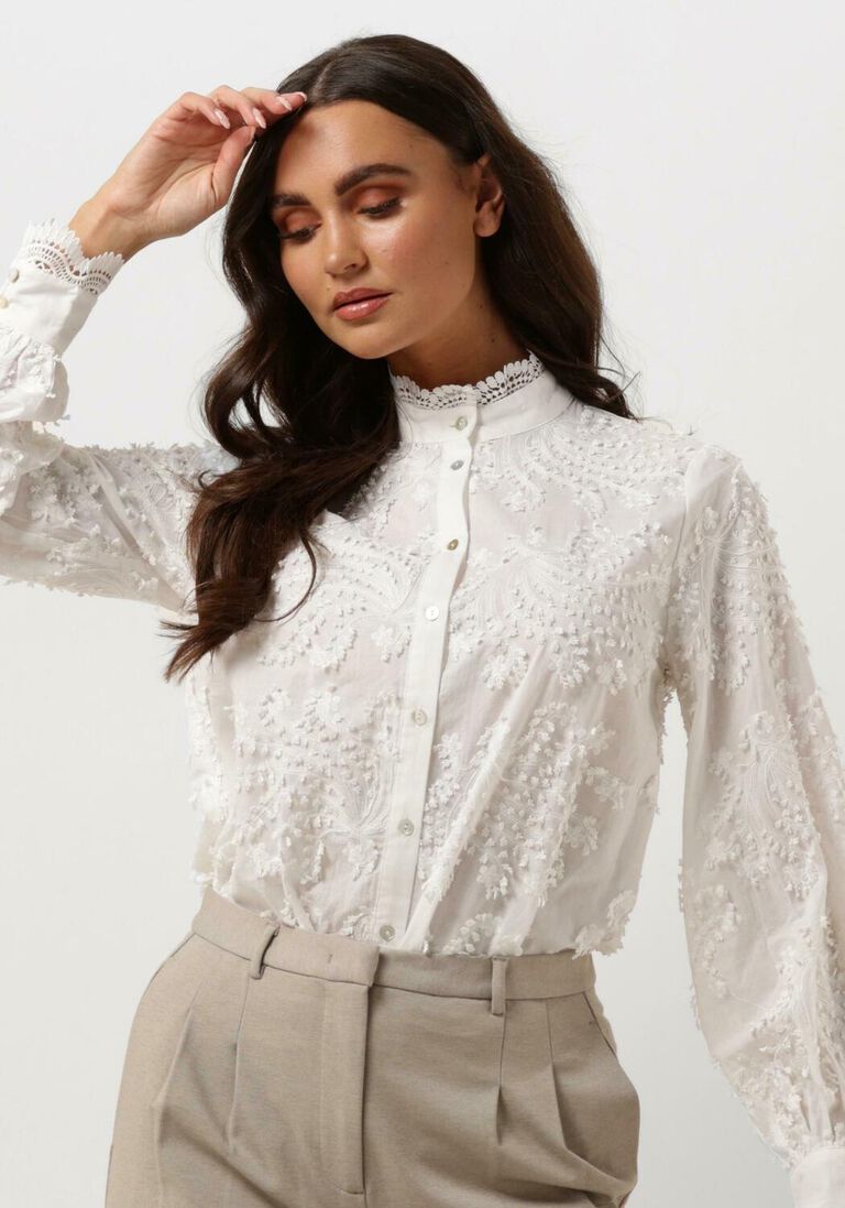 BRUUNS BAZAAR witte bruuns bazaar blouse lingon charlotta shirt
