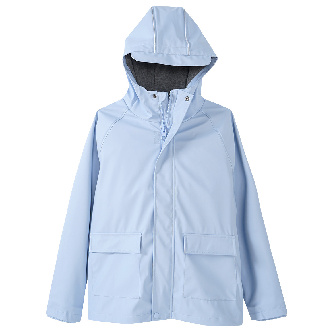 Famy Kinder Regenjacke mit Beschichtung hellblau