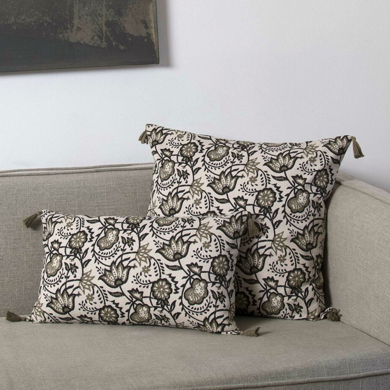 Febronie Housse de coussin Carma taupe