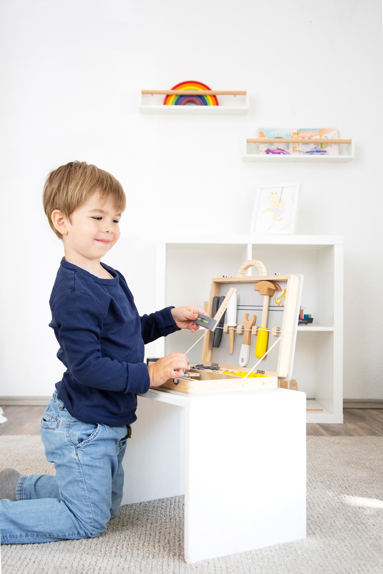 Smallfoot Werkzeugkoffer Miniwob (11808) Mehrfarbig Spielwerkbank
