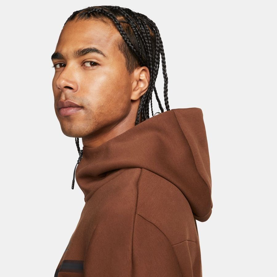 Nike Sweat à Capuche NSW Tech Fleece - Marron/Noir