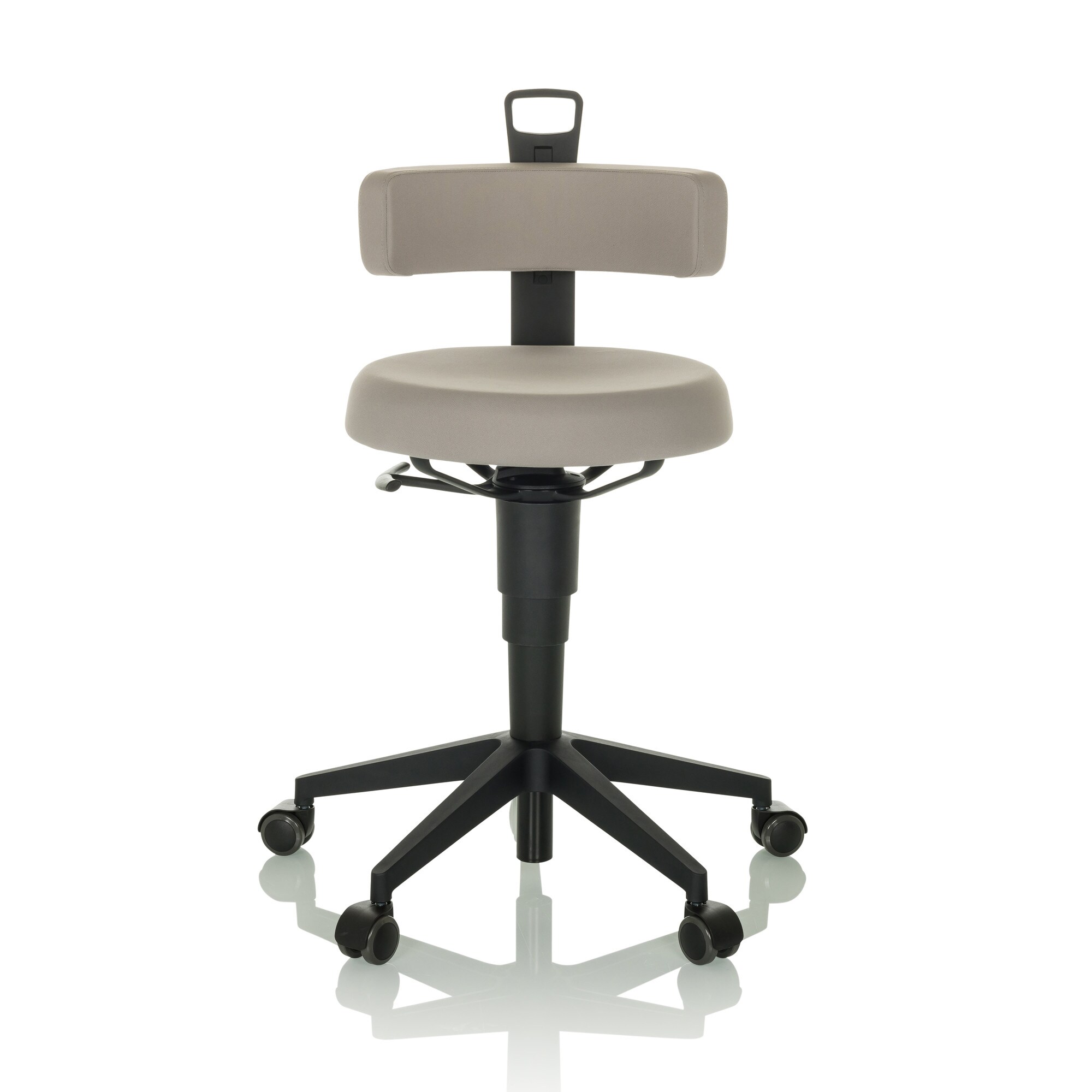 Drehhocker TOP WORK FLEX Stoff ohne Armlehnen hjh OFFICE