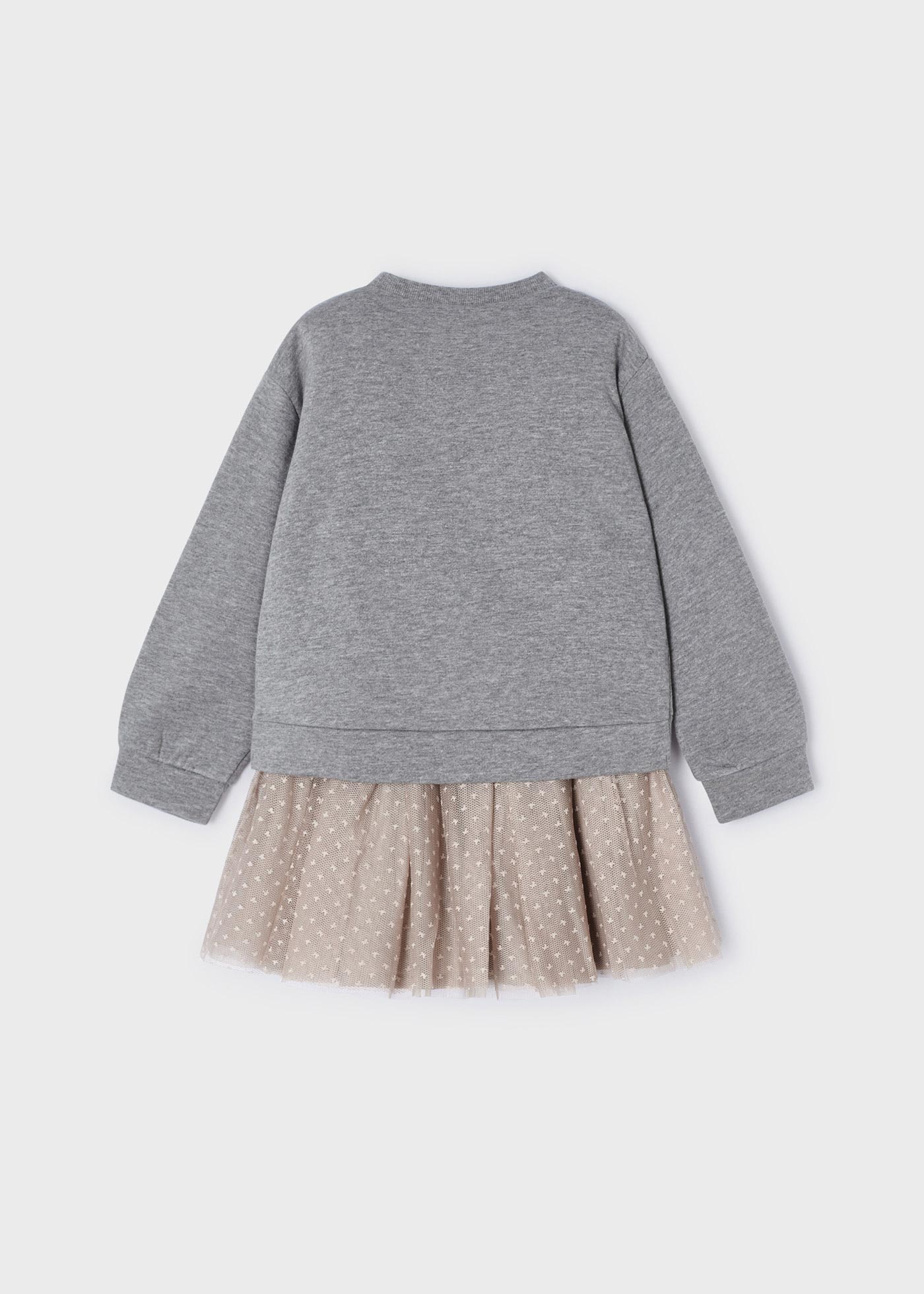 Conjunto de duas peças com saia de tule para meninas