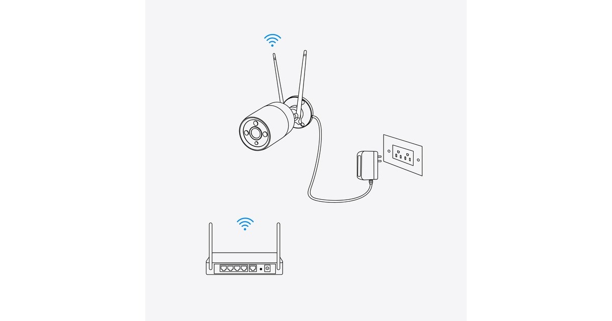 ReolinkW320-W 5 MP Dual-band WiFi beveiligingscamera  (Wit)