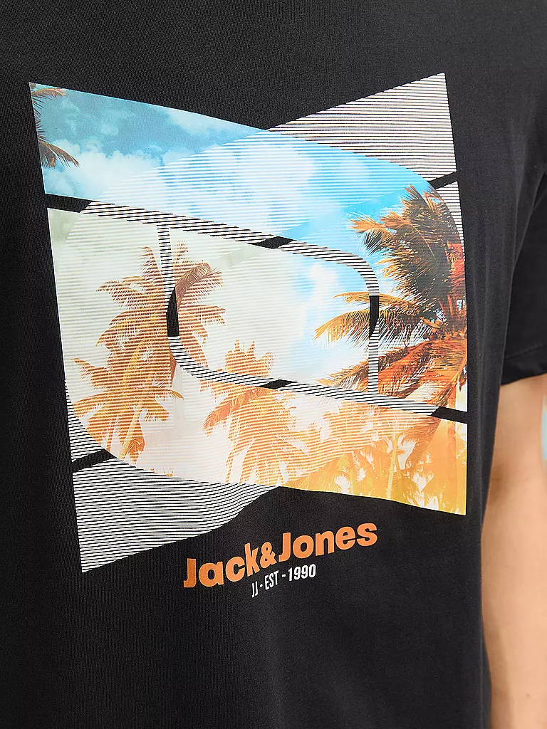 JACK & JONES T-Shirt JJCELLOX schwarz